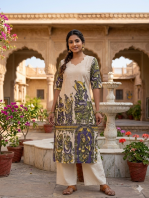 Kalamkari cotton kurtis