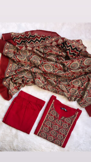 Premium Dhabu cotton 3pc sets