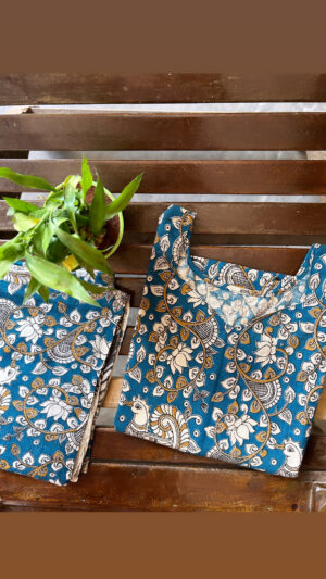 Kalamkari top & dupatta set