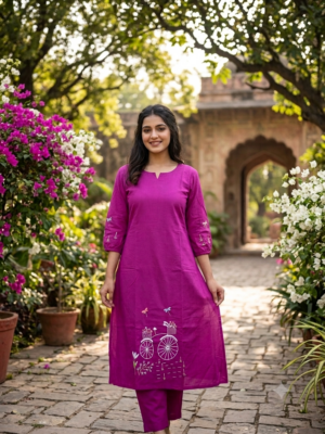 Trendy Aline coord Sets with lining