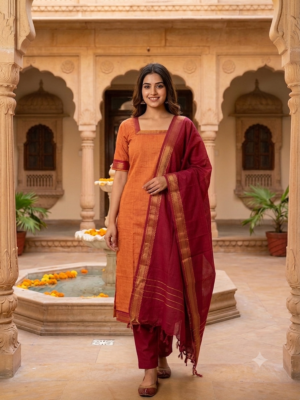 Mangalgiri 3pc set with lining