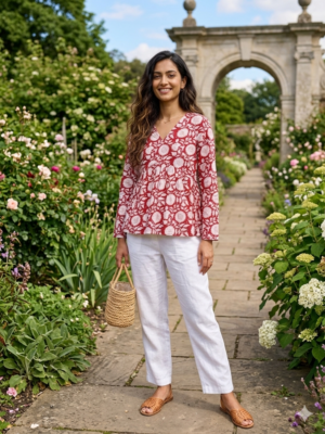 Cotton short peplum kurtis