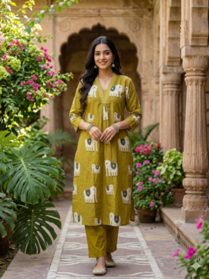 Trendy Aline coord Sets with lining
