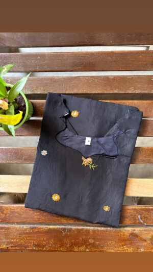 Mul chanderi kurti with lining