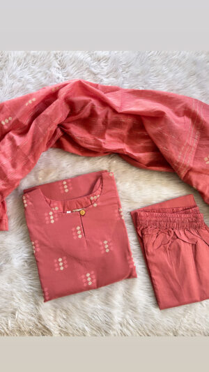 Cambric cotton 3pc set with lining