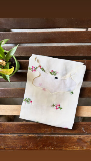 Mul chanderi kurti with lining