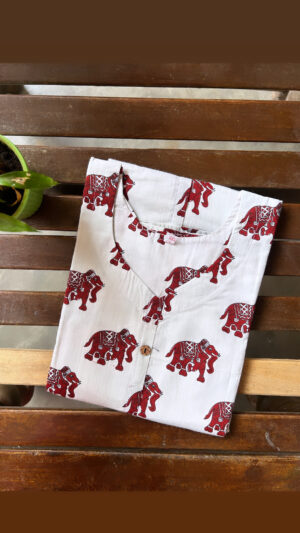 Cotton kurti with lining
