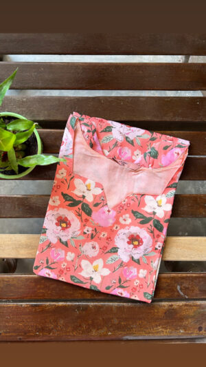 Muslin kurti with lining
