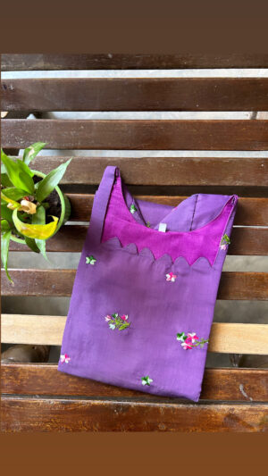 Mul chanderi kurti with lining