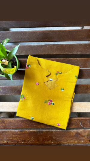 Mul chanderi kurti with lining