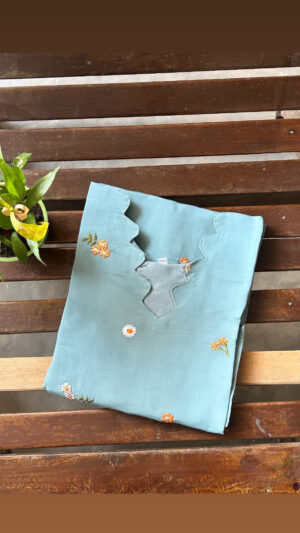 Mul chanderi kurti with lining