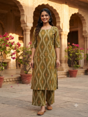 Ikkat cotton coord Sets