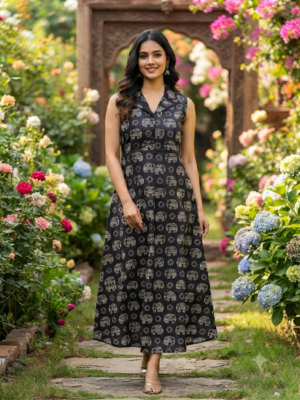 Cotton Aline kurti with lining