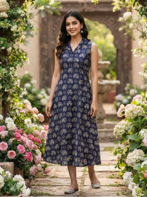 Cotton Aline kurti with lining