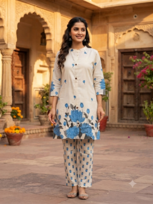 Kadhi Cotton short kurti Sets with lining