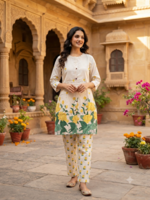 Kadhi Cotton short kurti Sets with lining