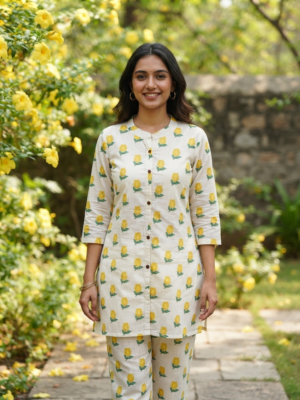 Kadhi Cotton short kurti Sets with lining