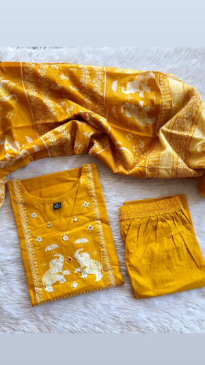 Dhabu cotton 3pc sets