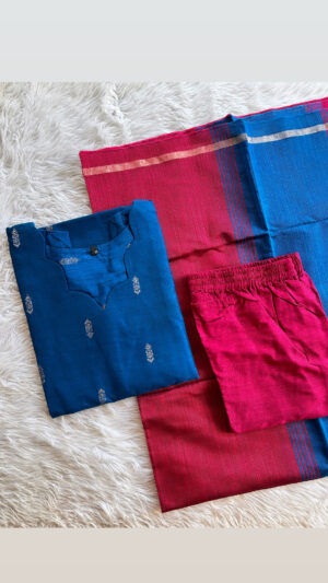 Raw silk 3pc sets with lining