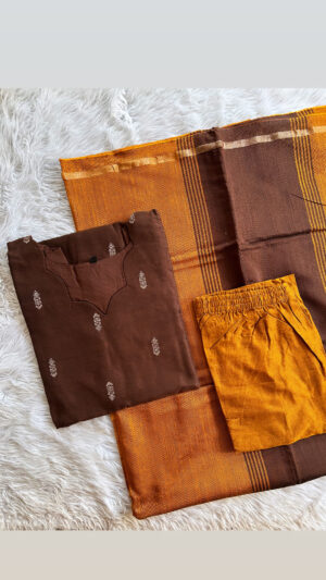 Raw silk 3pc sets with lining