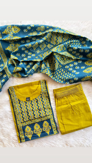 Dhabu cotton 3pc sets