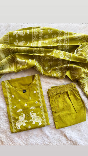 Dhabu cotton 3pc sets