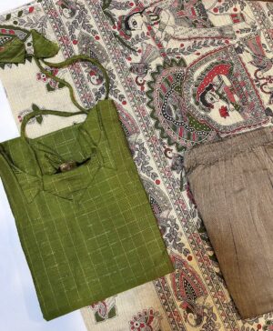 Raw silk 3pc sets with lining