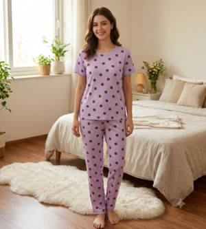 Knitted cotton night suits
