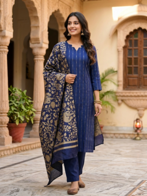 Raw silk 3pc sets with lining