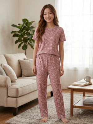 Knitted cotton night suits