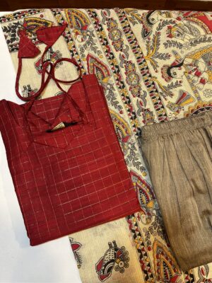 Raw silk 3pc sets with lining